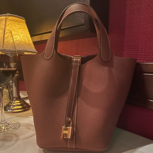 SOLD-Hermes Picotin 18 Gold with Gold HW - Picture 1 of 5